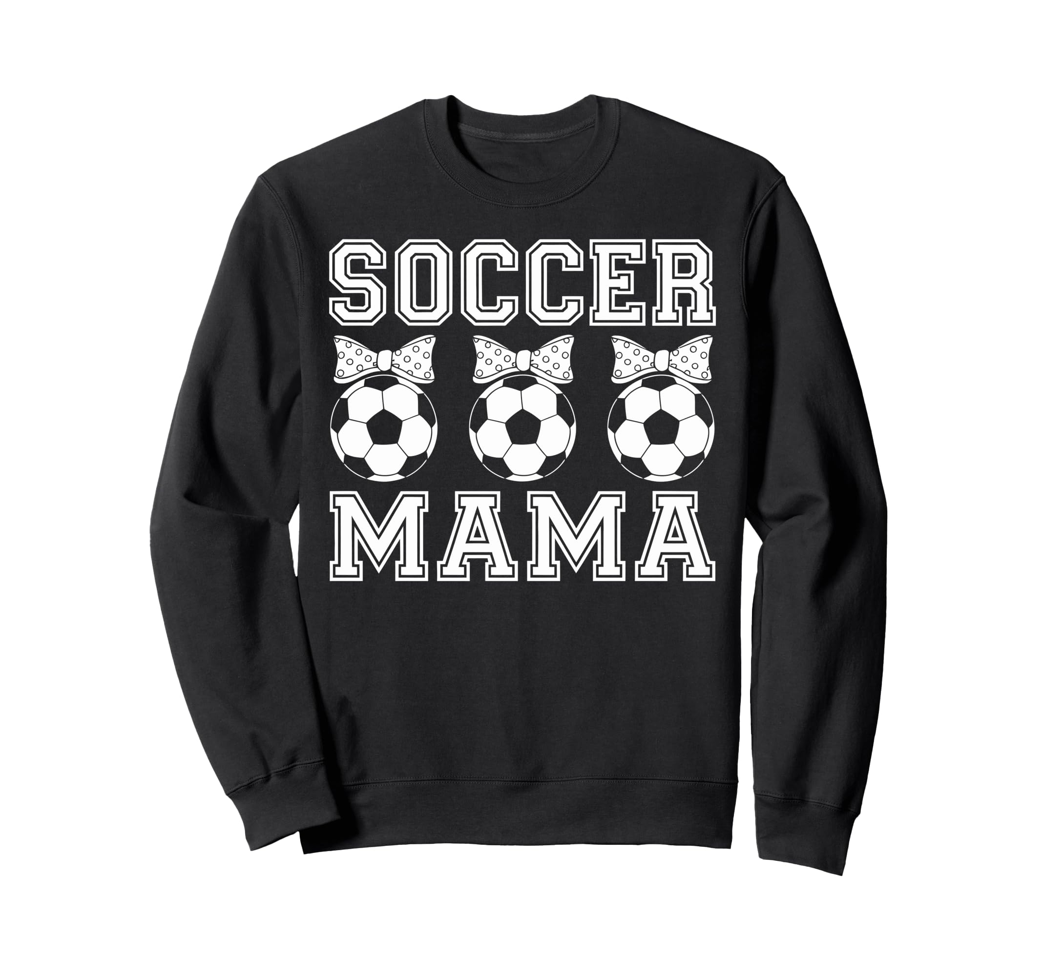 Soccer Mama Coquette Bow Soccer Mom Bow Sweatshirt - Trendy Graphic Unisex