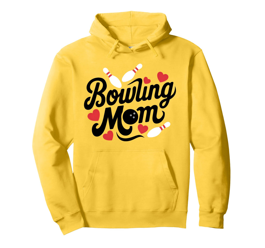 Bowling Mom Bowling League Mother Hoodie - Minimalist Print Men Women
