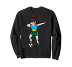 Dabbing Soccer Rwanda Jersey Rwandan Sweatshirt - Custom Art Print Unisex
