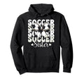 Soccer Sister Soccer Sis Coquette Bow Hoodie - Custom Art Print for Adults