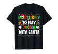 Funny Most Likely To Play Soccer Santa T-Shirt - Novelty Apparel Unisex