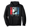 Born To Fly Funny Goalie Soccer Hoodie - Novelty Apparel for Adults