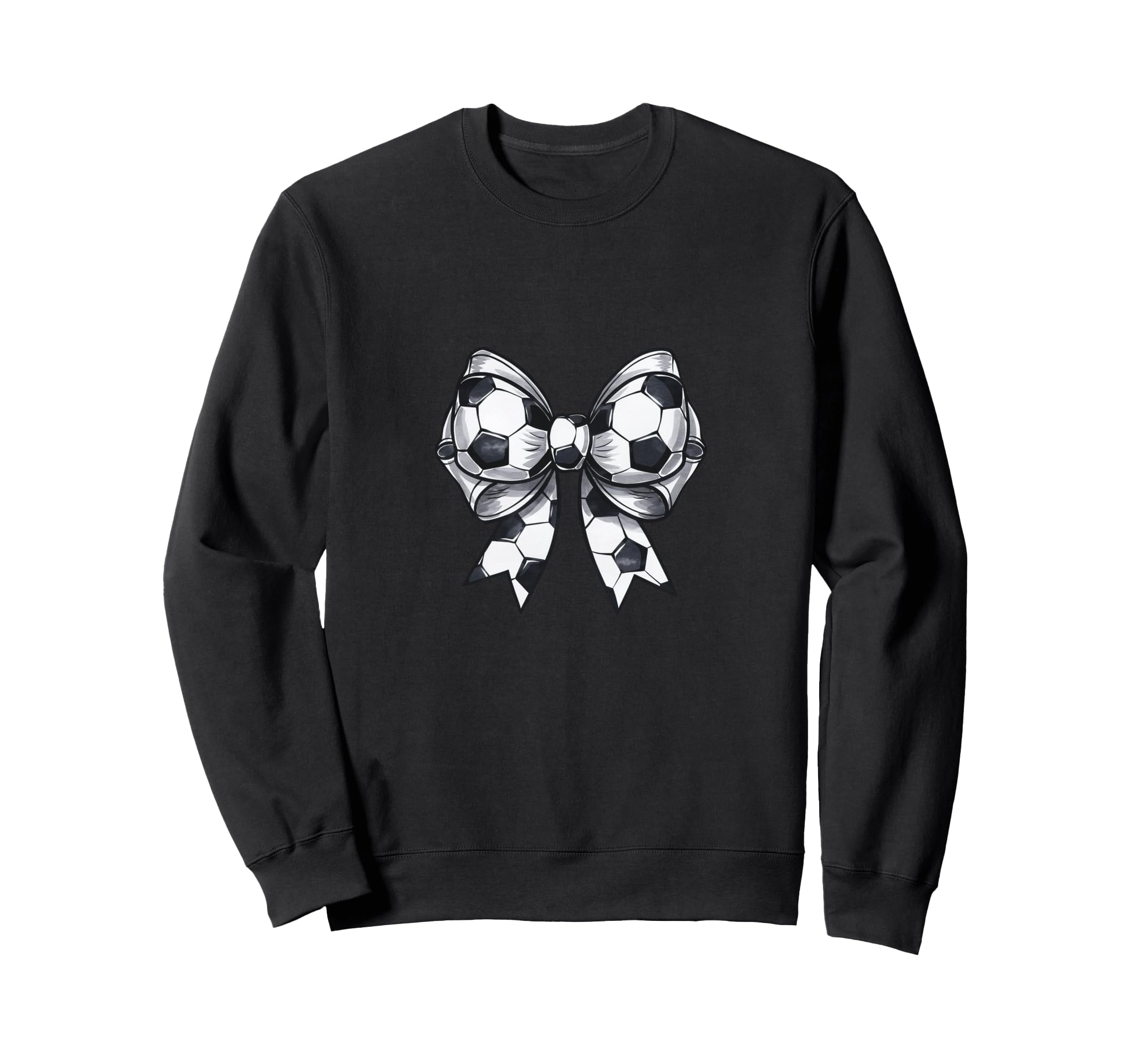 Coquette Soccer Bow Matching Family Sweatshirt - Unique Graphic for Adults