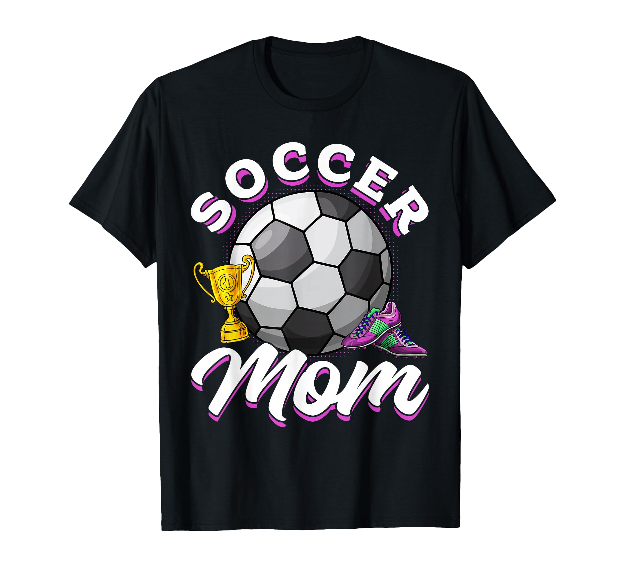 Soccer Game Day Soccer Mom Mama T-Shirt - Unique Graphic for Adults