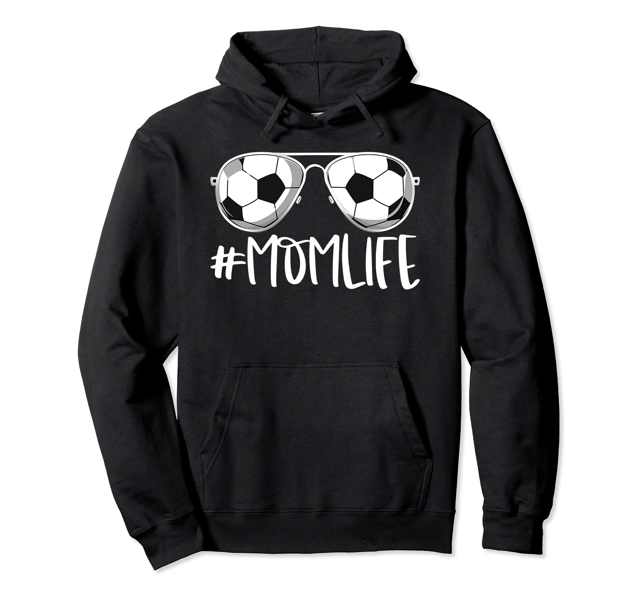 Momlife Soccer Aviators Mothers Day Hoodie - Unique Graphic for Adults