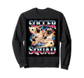Funny Soccer Squad Dog Meme Sweatshirt - Custom Art Print for Adults