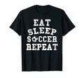 Eat Sleep Soccer Repeat T-Shirt - Aesthetic Graphic for Adults