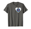Paris Saint German Heart Flag World Futbol T-Shirt - Unique Graphic Unisex