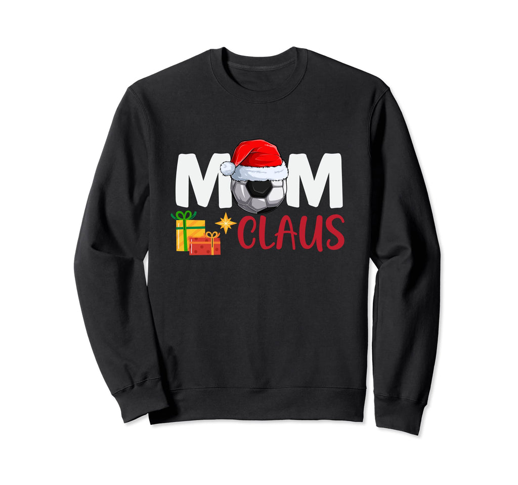 Family Soccer Family Funny Mom Claus Sweatshirt - Graphic Print Men Women