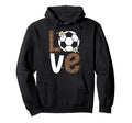 Love Soccer Teenage Soccer Players Hoodie - Custom Art Print Unisex