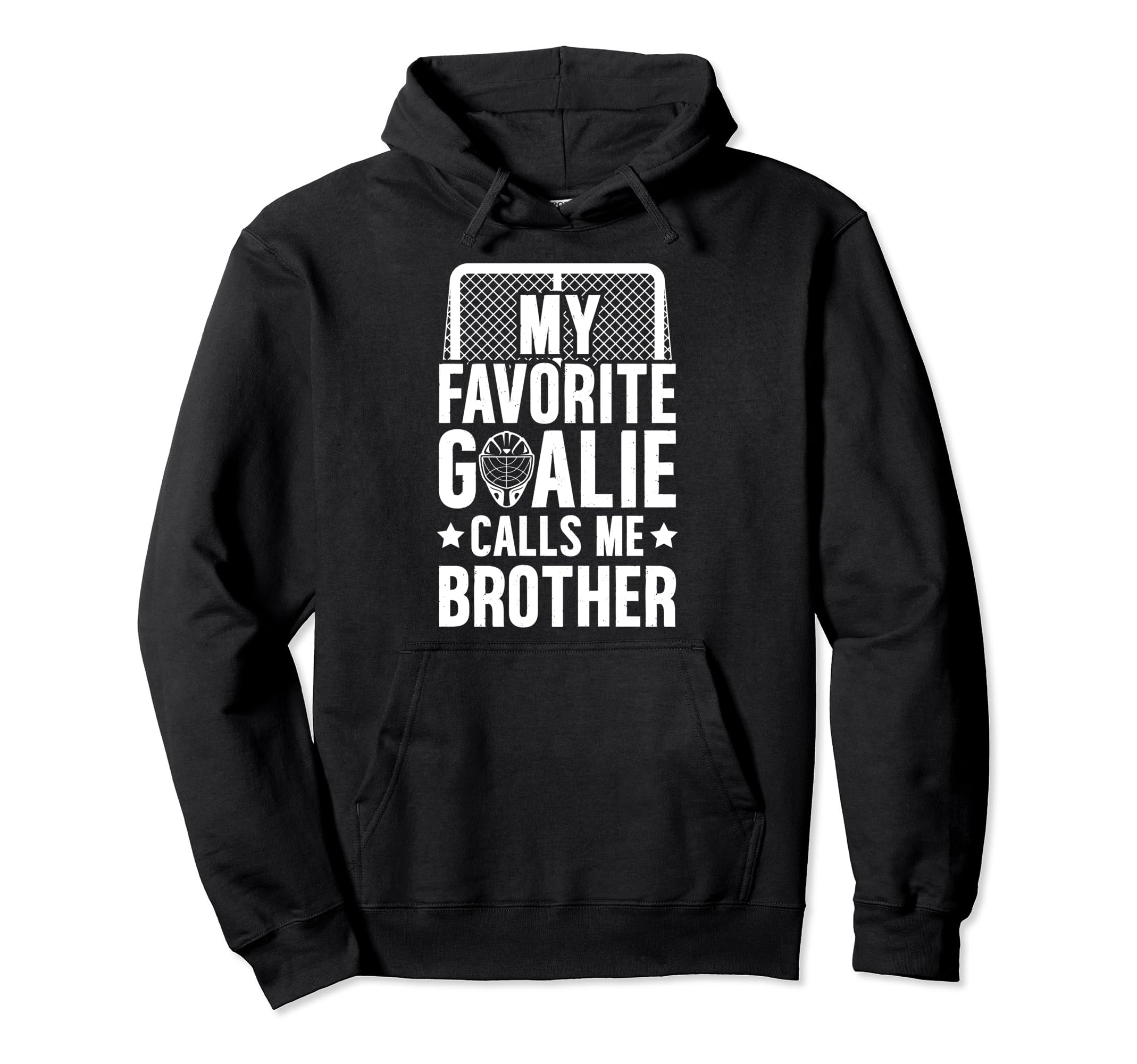 My Favorite Hockey Goalie Brother Hockey Hoodie - Aesthetic Graphic Unisex