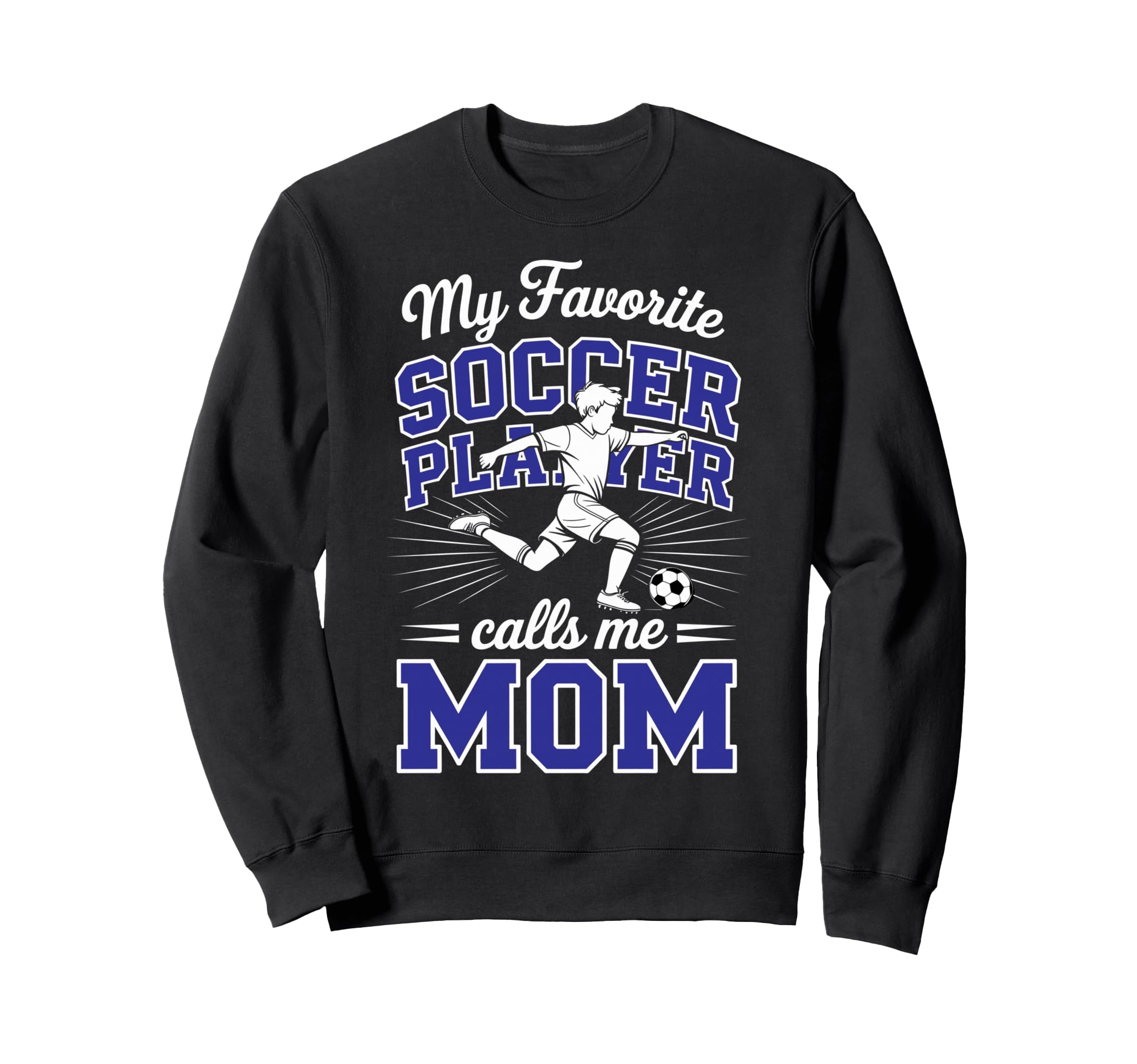 Soccer Mama My Favorite Soccer Sweatshirt - Minimalist Print Men Women