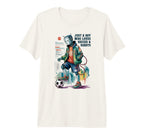 Just Who Loves Soccer Robots Play T-Shirt - Casual Everyday Wear Men Women