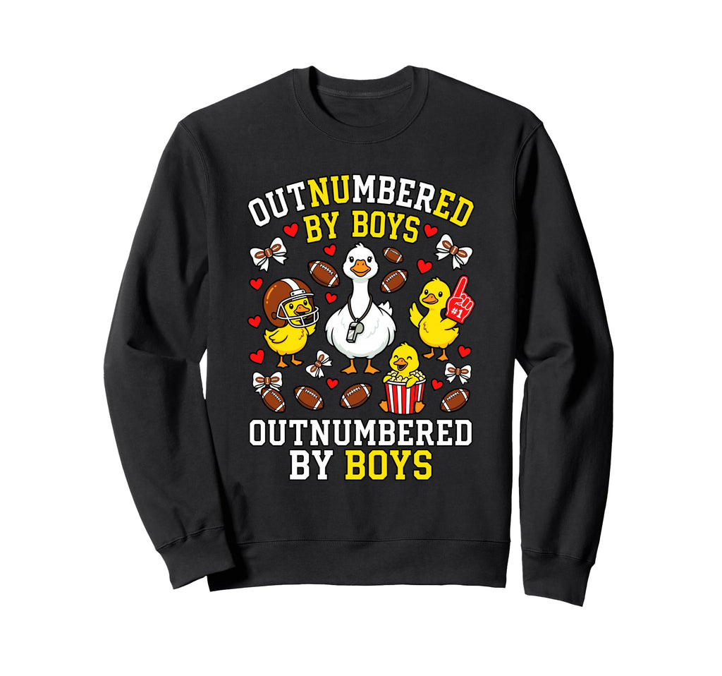 Outnumbered Ducklings Football Soccer Sweatshirt - Novelty Apparel Unisex