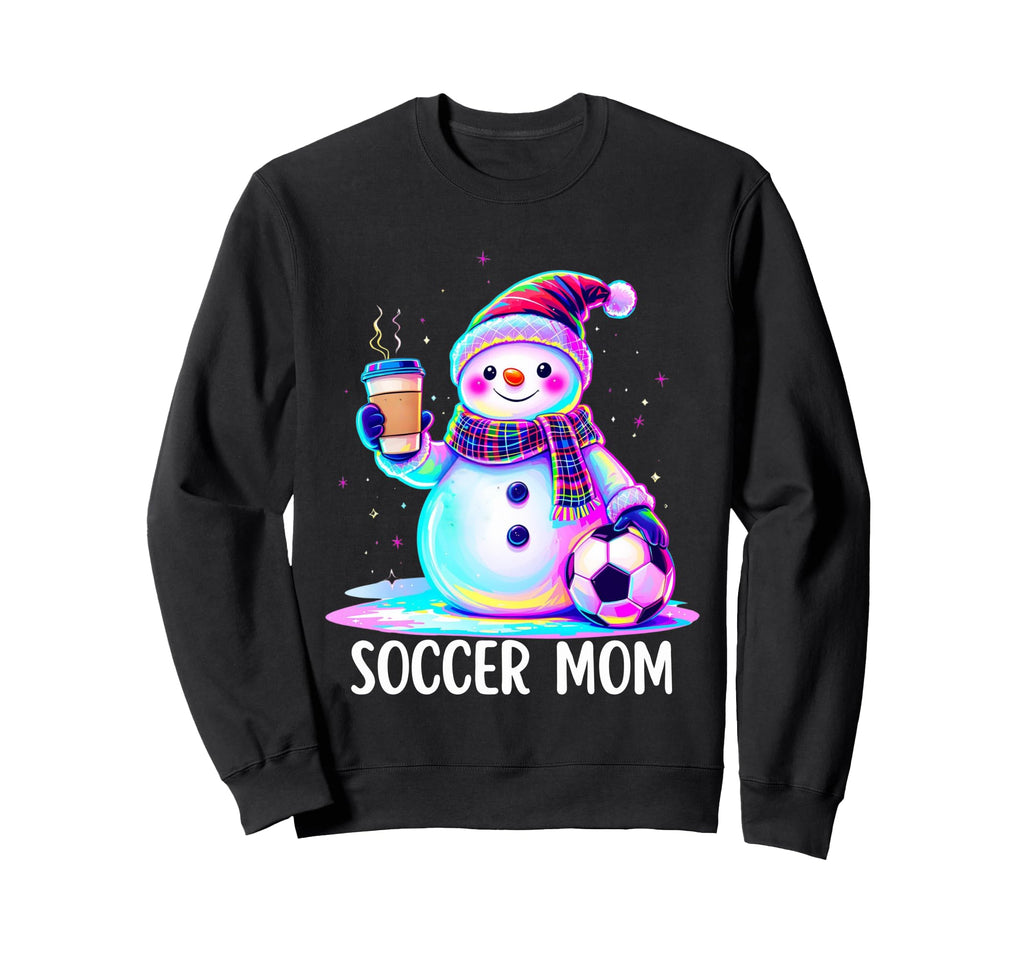 Soccer Mom Coffee Lover Soccer Sweatshirt - Fun Novelty Design Men Women
