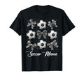 Soccer Mama Football Bow Decor Stars T-Shirt - Graphic Print for Adults