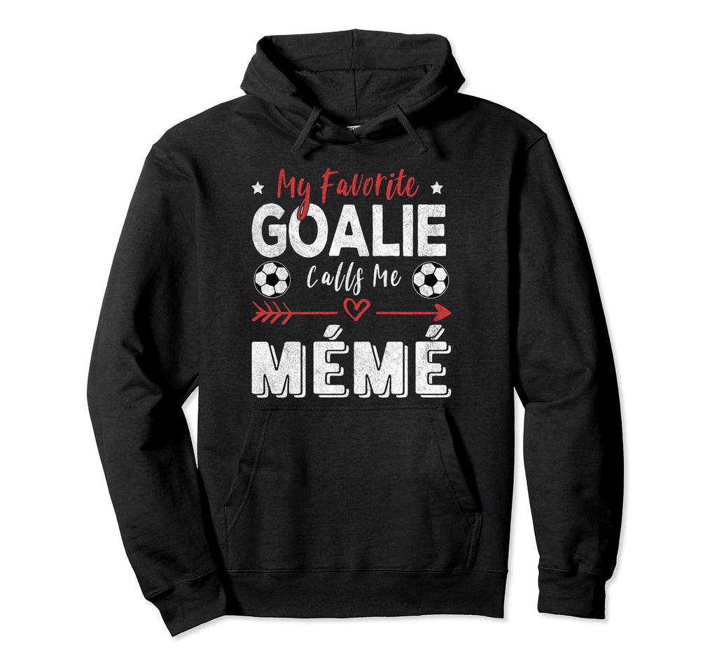 My Favorite Goalie Calls Me M M Hoodie - Aesthetic Graphic for Adults