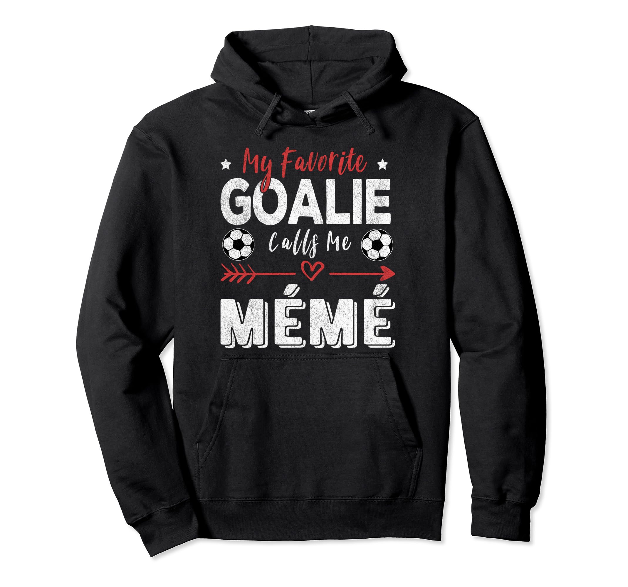 My Favorite Goalie Calls Me M M Hoodie - Aesthetic Graphic for Adults