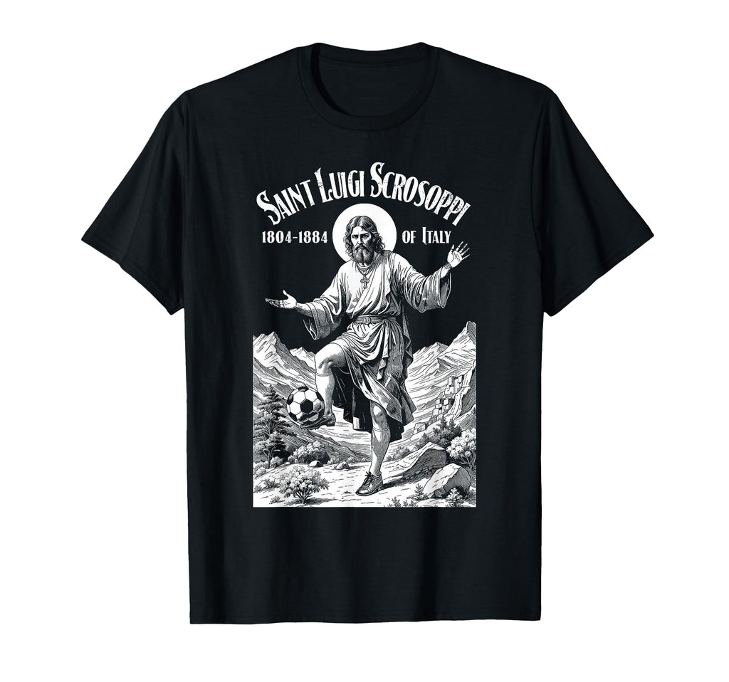 Soccer Player Patron Saint Luigi T-Shirt - Fun Novelty Design Unisex