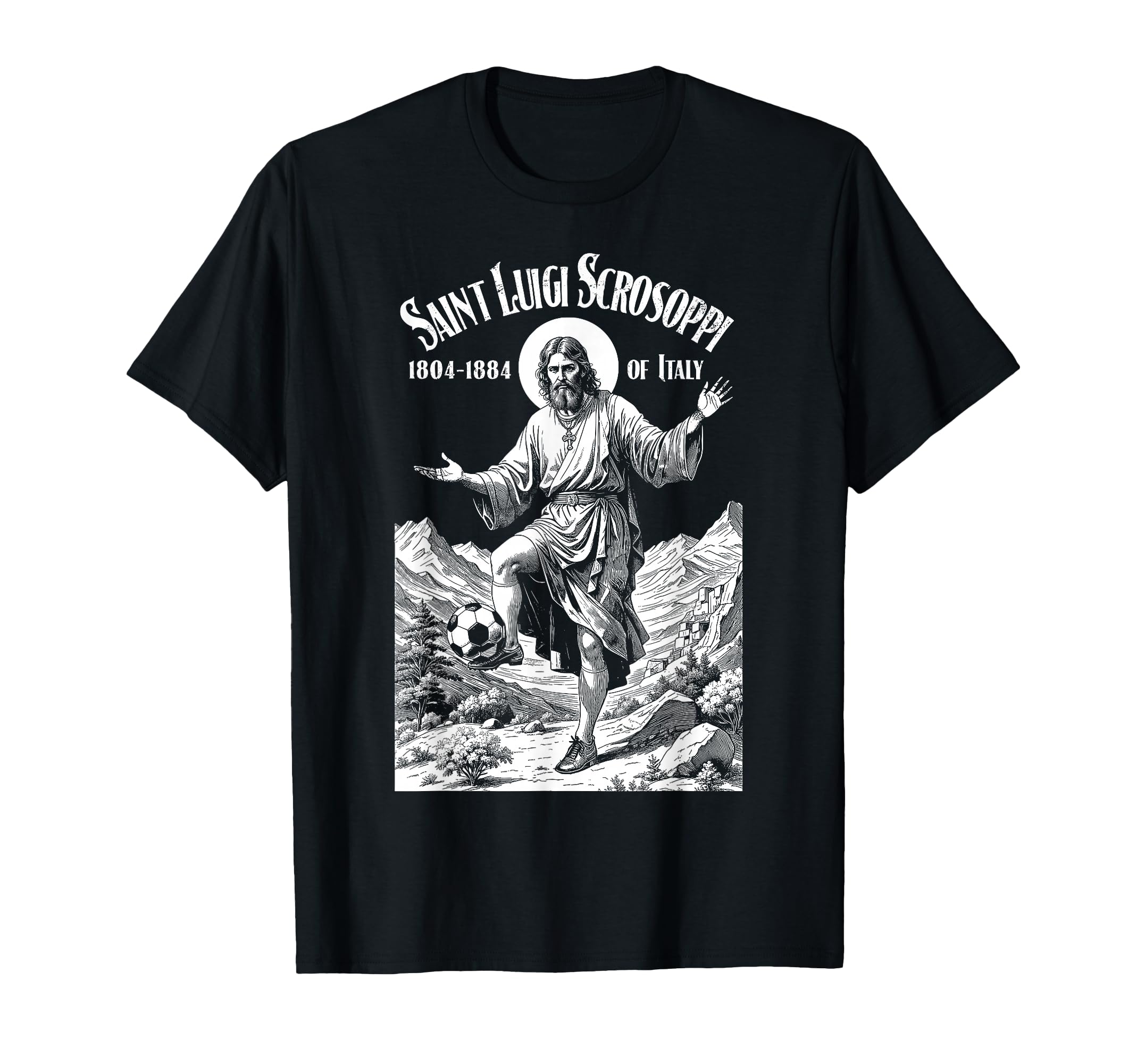 Soccer Player Patron Saint Luigi T-Shirt - Fun Novelty Design Unisex