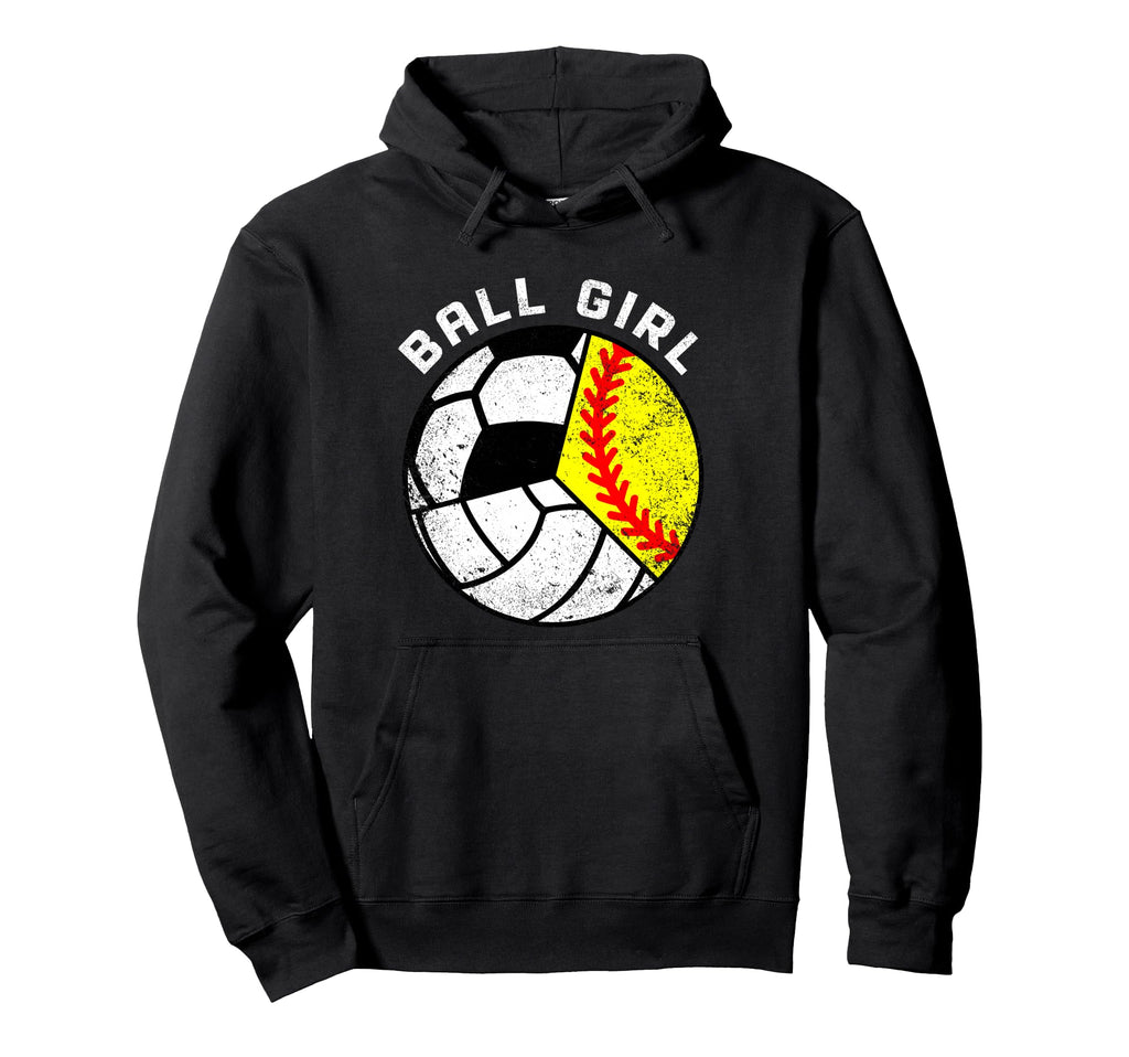 Ball Softball Volleyball Soccer Funny Hoodie - Aesthetic Graphic Unisex
