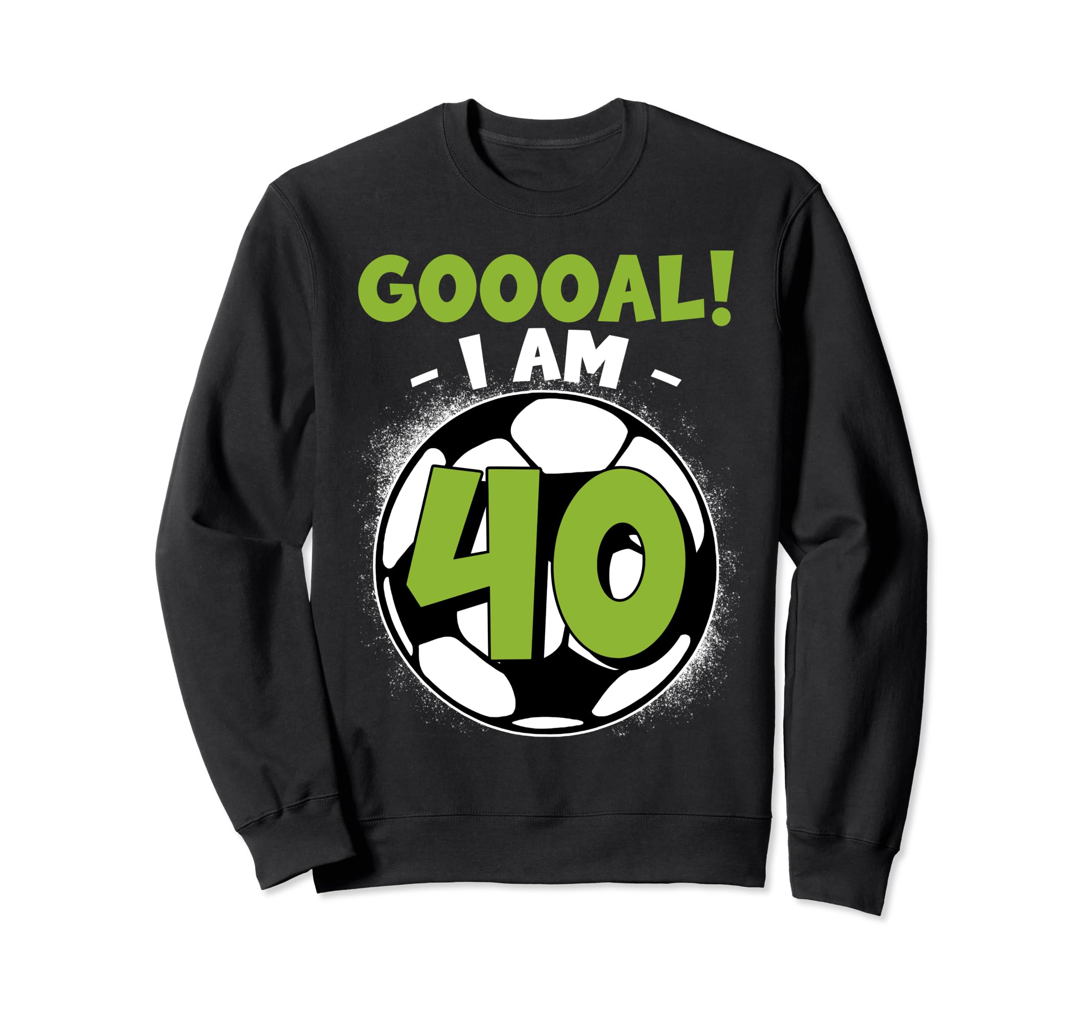 40 Year Old Birthday Soccer Themed Sweatshirt - Trendy Graphic Men Women