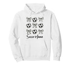 Soccer Mama Soccer Coquette Bow Soccer Hoodie - Novelty Apparel Men Women