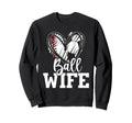 Ball Wife Heart Baseball Soccer Ball T-Shirt - Streetwear Style for Adults
