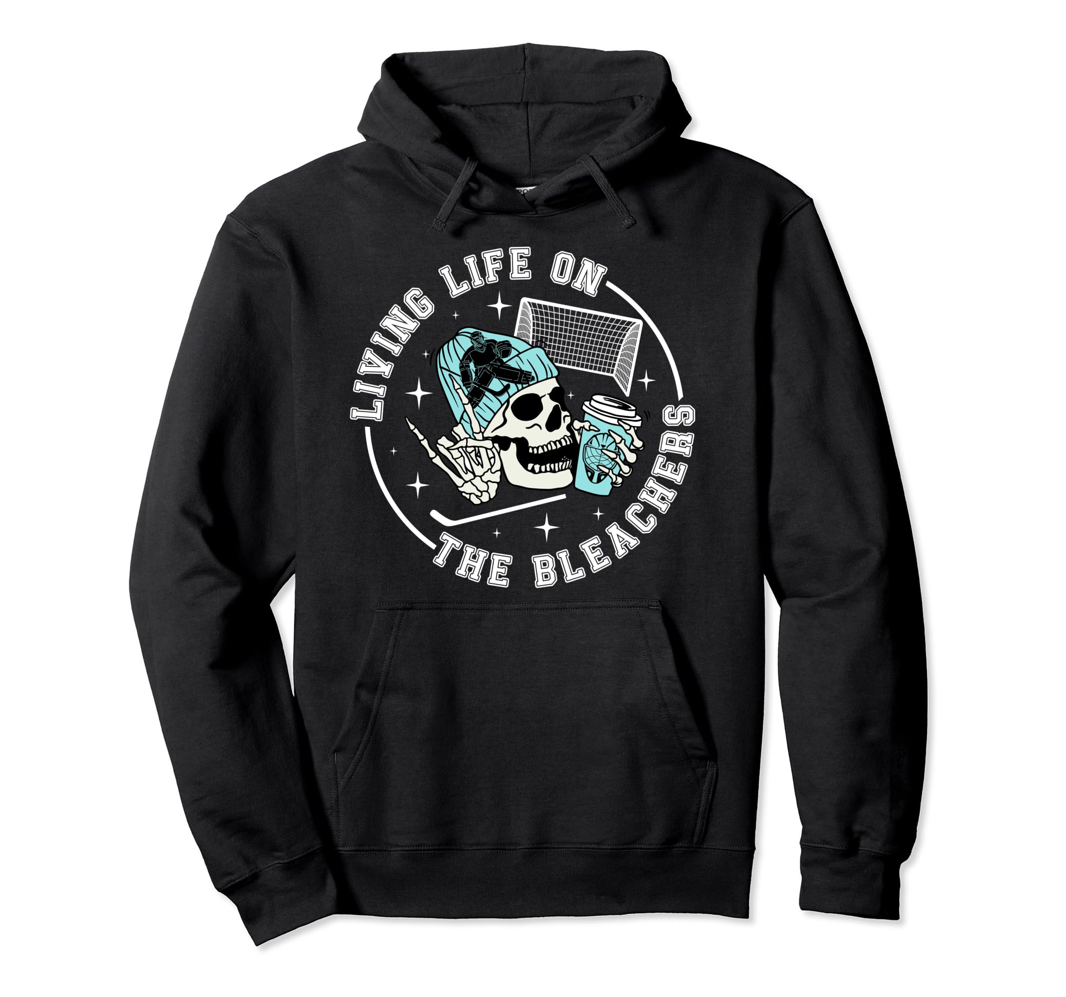 Bleachers Hockey Keeper Mom Hockey Goalie Hoodie - Minimalist Print Unisex