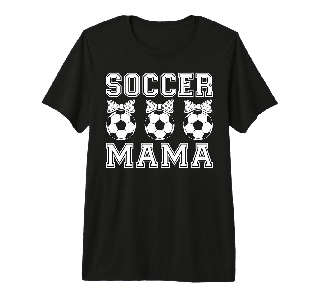 Soccer Mama Coquette Bow Soccer Mom Bow T-Shirt - Unique Graphic Unisex