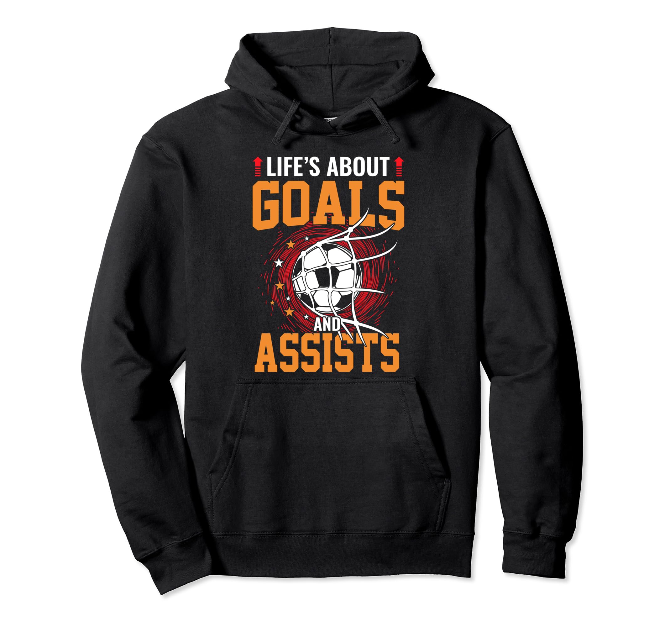 Lifes About Goals And Assists Hockey Hoodie - Aesthetic Graphic Unisex