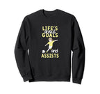 Soccer Player Funny Lifes About Sweatshirt - Graphic Print for Adults