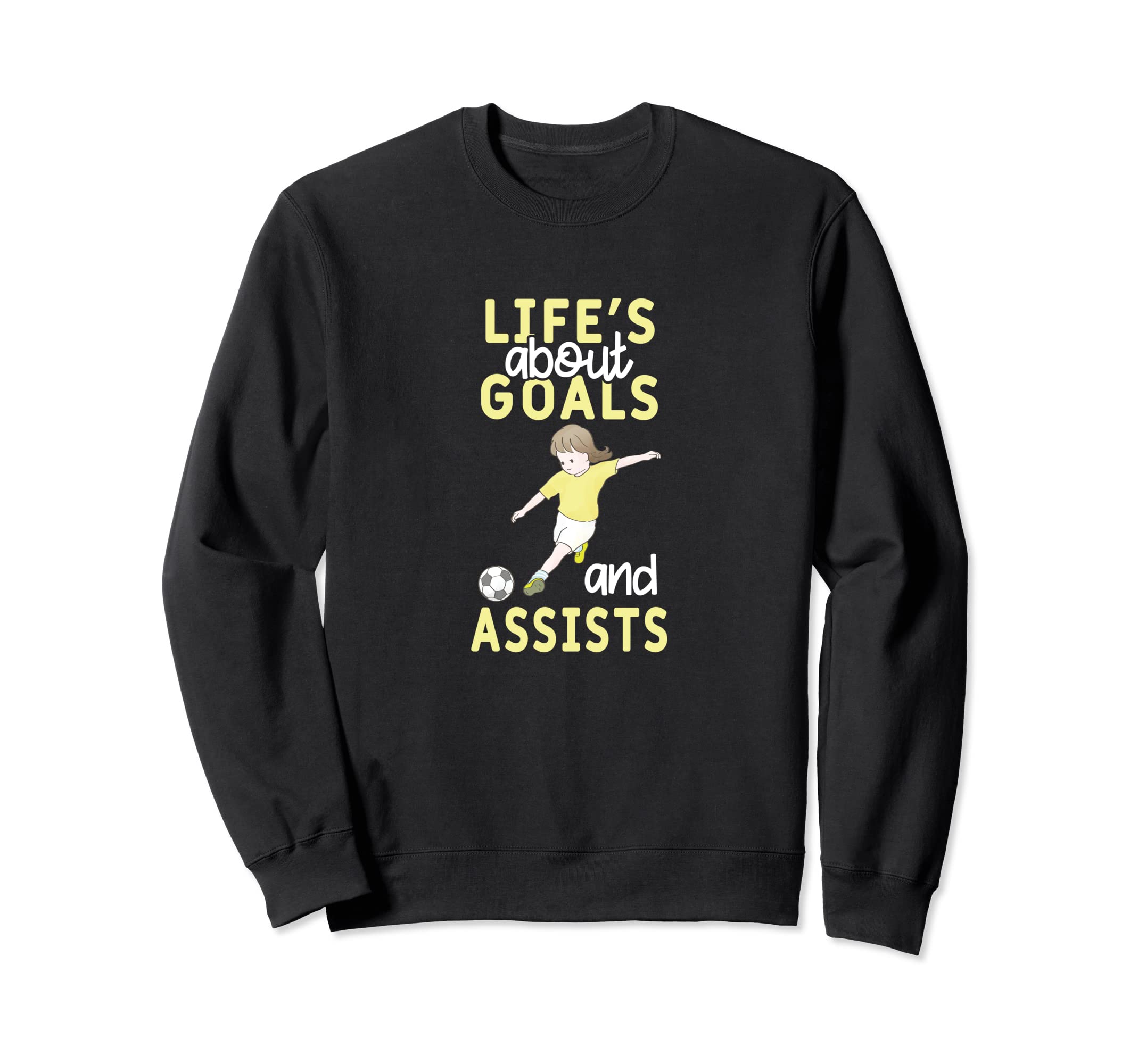 Soccer Player Funny Lifes About Sweatshirt - Graphic Print for Adults