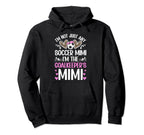 Im Soccer Goalkeeper Mimi Soccer Hoodie - Minimalist Print for Adults