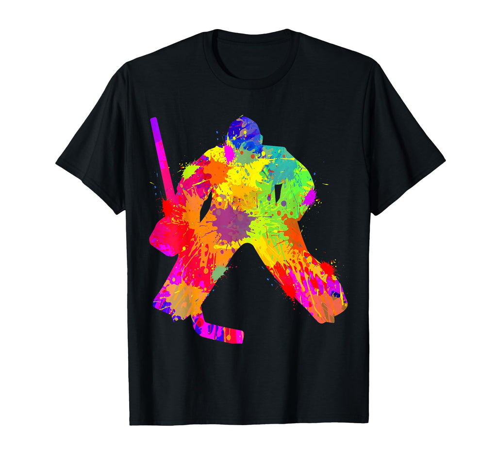 Ice Hockey Goalkeeper And Children T-Shirt - Unique Graphic Men Women