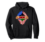 Kenyan Blood Inside Me Kenya Flag Gift Hoodie - Unique Graphic for Adults