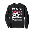 Raising Ballers Soccer Mom Soccer Sweatshirt - Unique Graphic Men Women