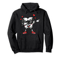 Dabbing Soccer Heart Valentine Love Hoodie - Trendy Graphic for Adults