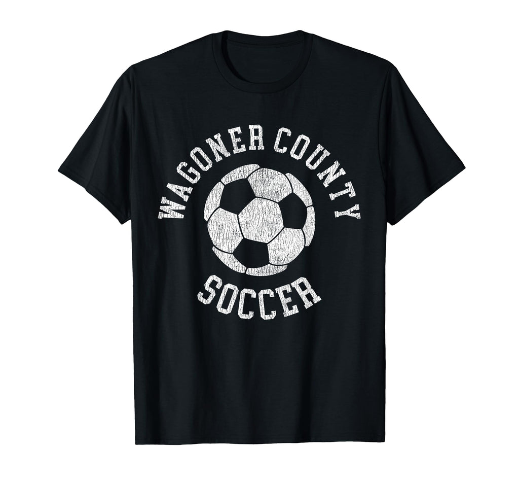 Wagoner County Soccer Distressed 90S T-Shirt - Custom Art Print Unisex