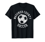 Wagoner County Soccer Distressed 90S T-Shirt - Custom Art Print Unisex