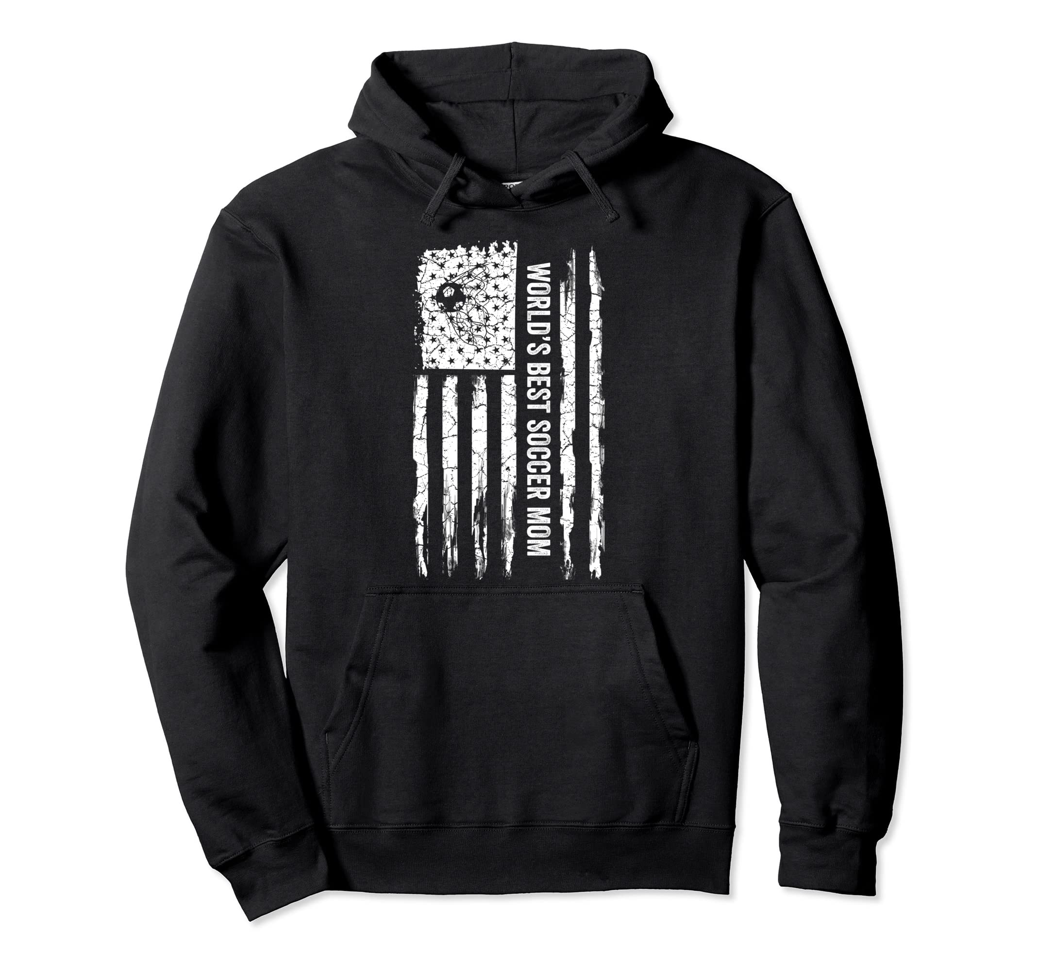Usa American Flag Worlds Best Soccer Hoodie - Minimalist Print Men Women