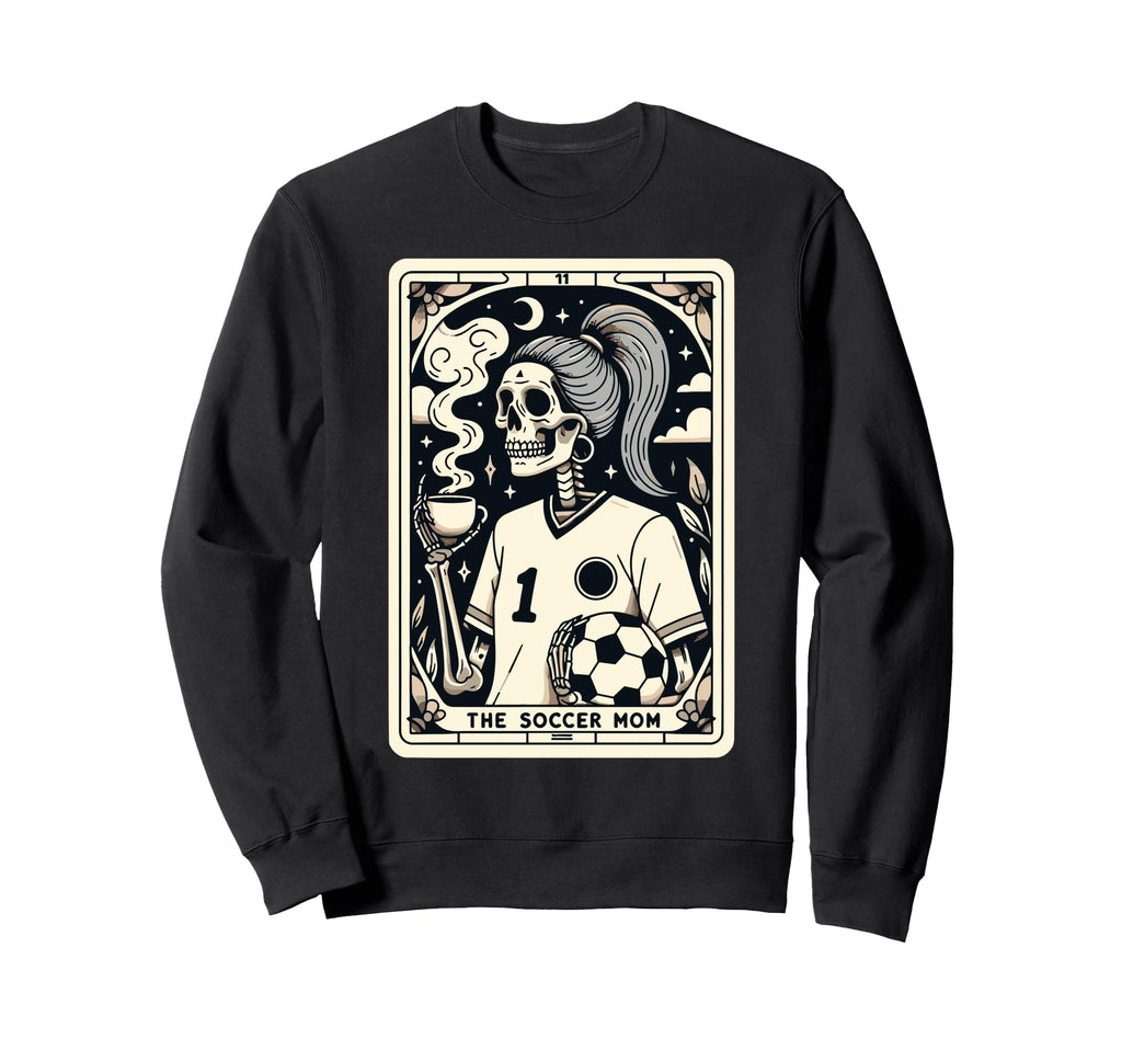Soccer Mom Soccer Mum Tarot Card Sweatshirt - Custom Art Print Men Women
