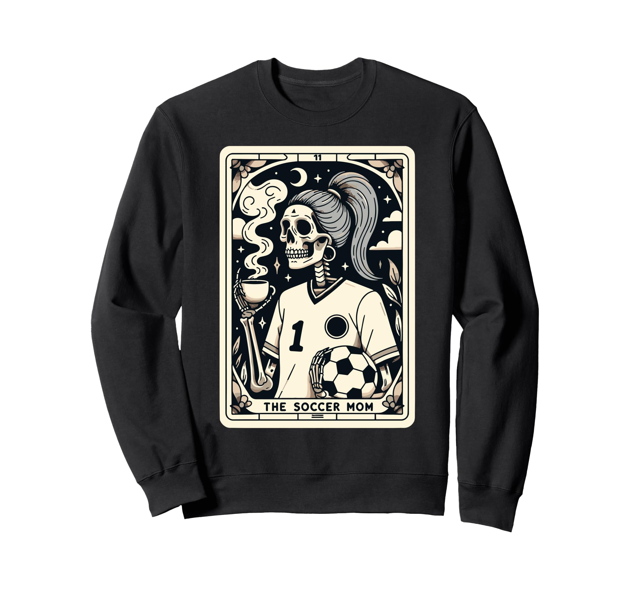 Soccer Mom Soccer Mum Tarot Card Sweatshirt - Custom Art Print Men Women