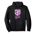 Female Soccer Player Funny Soccer Hoodie - Trendy Graphic Men Women