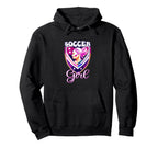 Female Soccer Player Funny Soccer Hoodie - Trendy Graphic Men Women