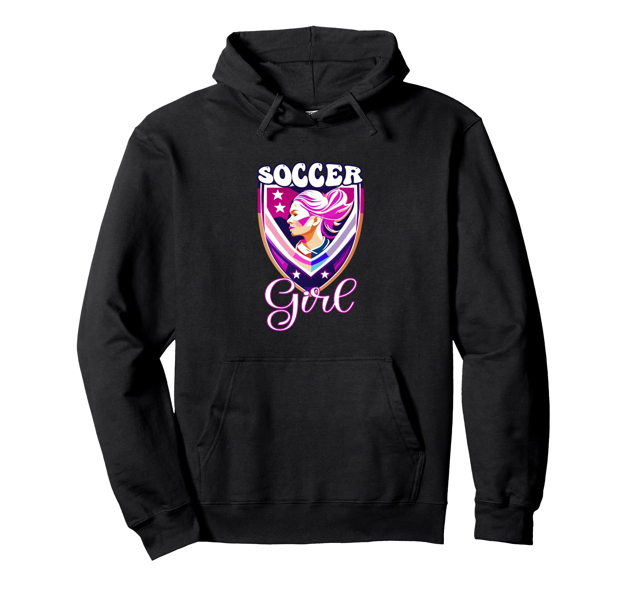 Female Soccer Player Funny Soccer Hoodie - Trendy Graphic Men Women
