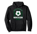 Soccer Mom St Patricks Day Shamrock Hoodie - Novelty Apparel for Adults