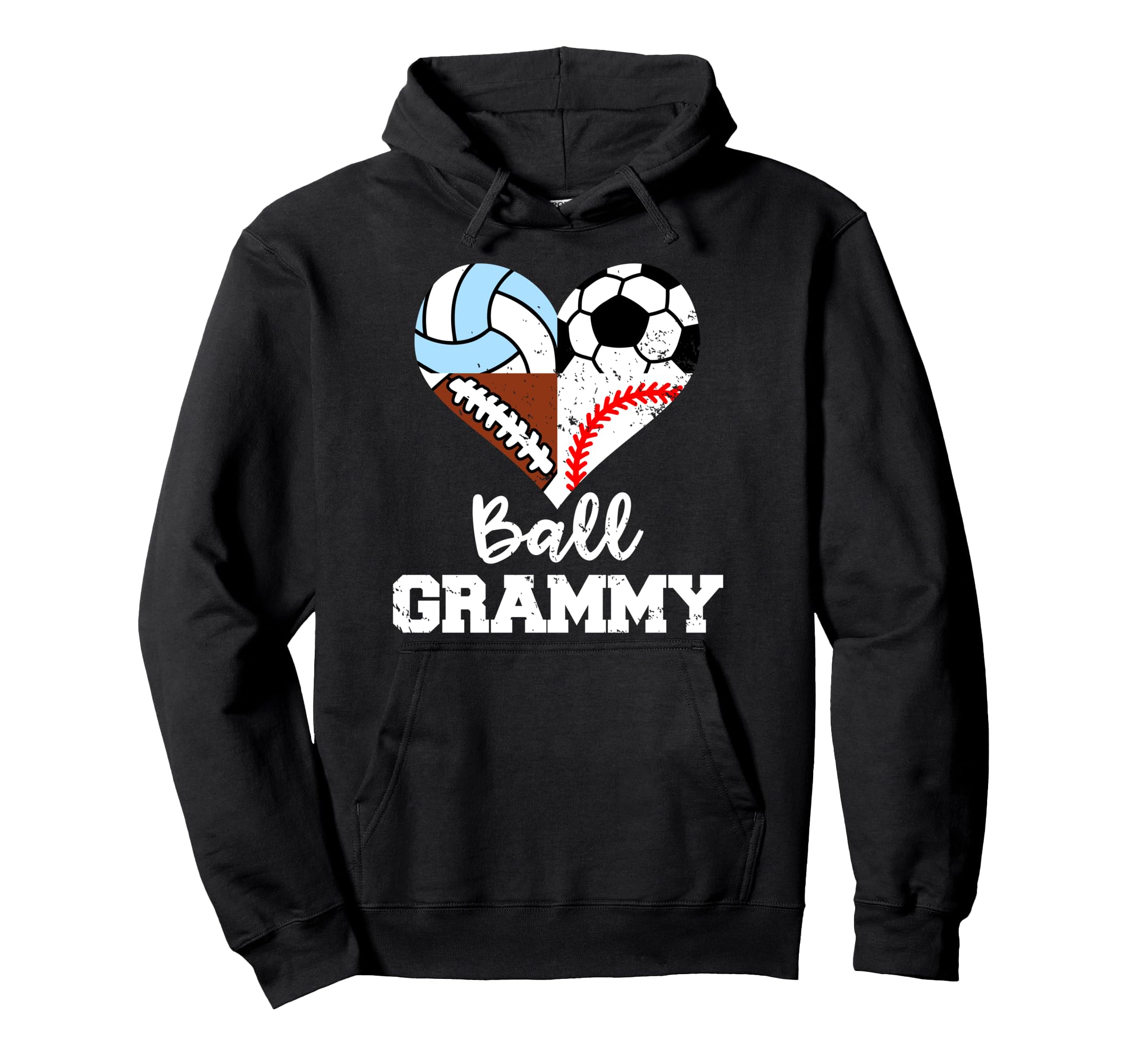 Ball Grammy Soccer Football Baseball Hoodie - Graphic Print for Adults