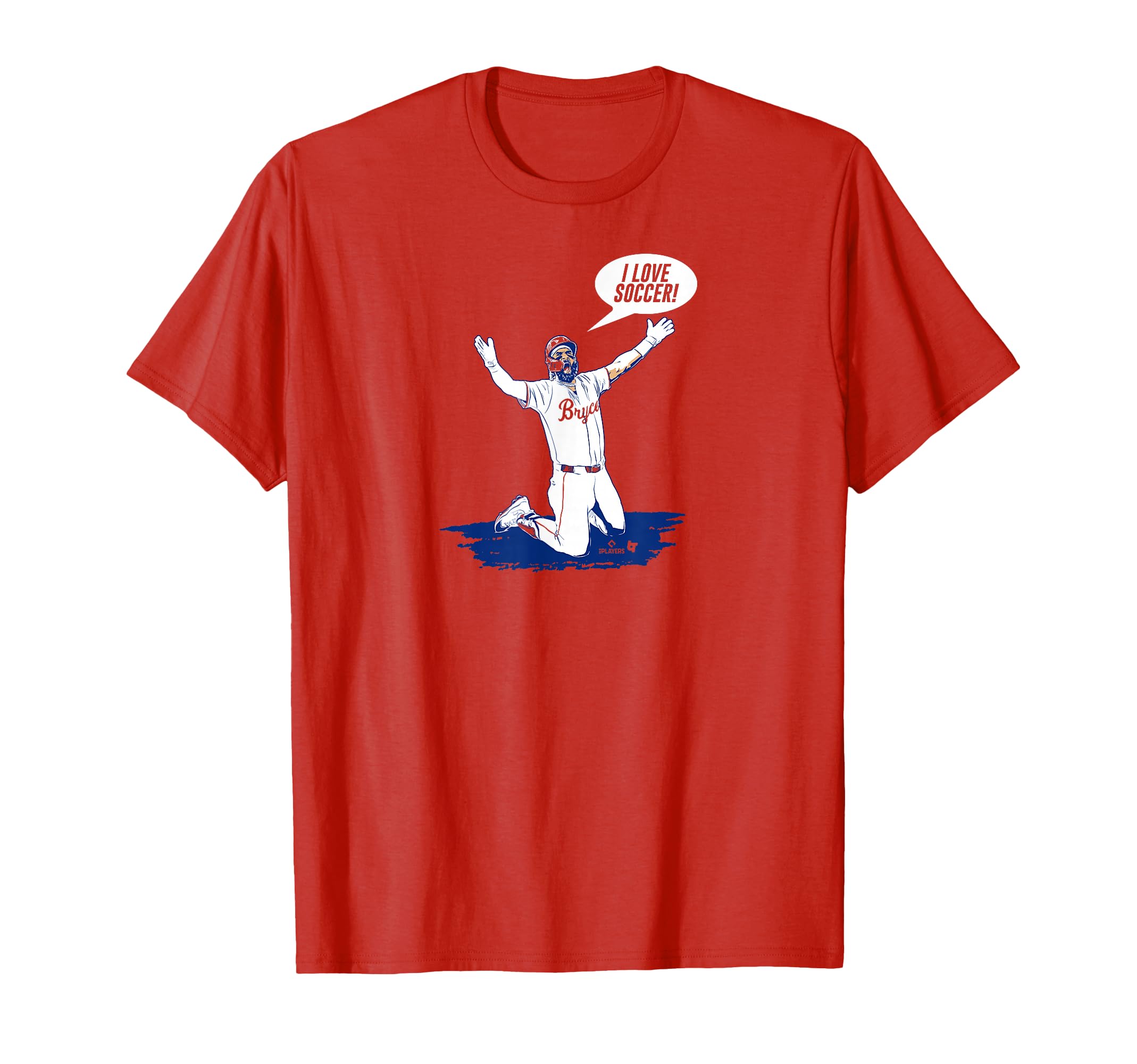 Bryce Harper I Love Soccer T-Shirt - Minimalist Print for Adults