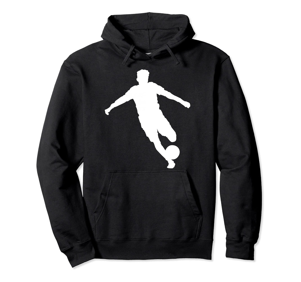 Silhouette Soccer Player Football Hoodie - Streetwear Style Men Women